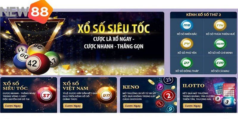 Tham gia chơi xổ số New88 mọi lúc mọi nơi
